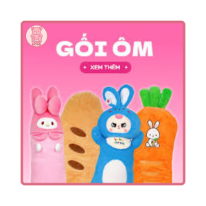 Gối ôm hoạt hình siêu xinh – Mềm mịn, dễ thương, cực chill