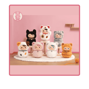 Blind Box PUCKY Roly-Poly Kitty Series-Vinyl Plush